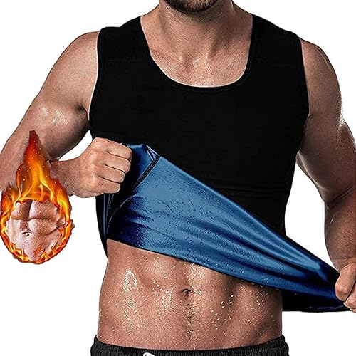 HAIION CGTFY - Camiseta sin mangas de compresión de ginecomastia para hombre chaleco moldeador de cuerpo adelgazante