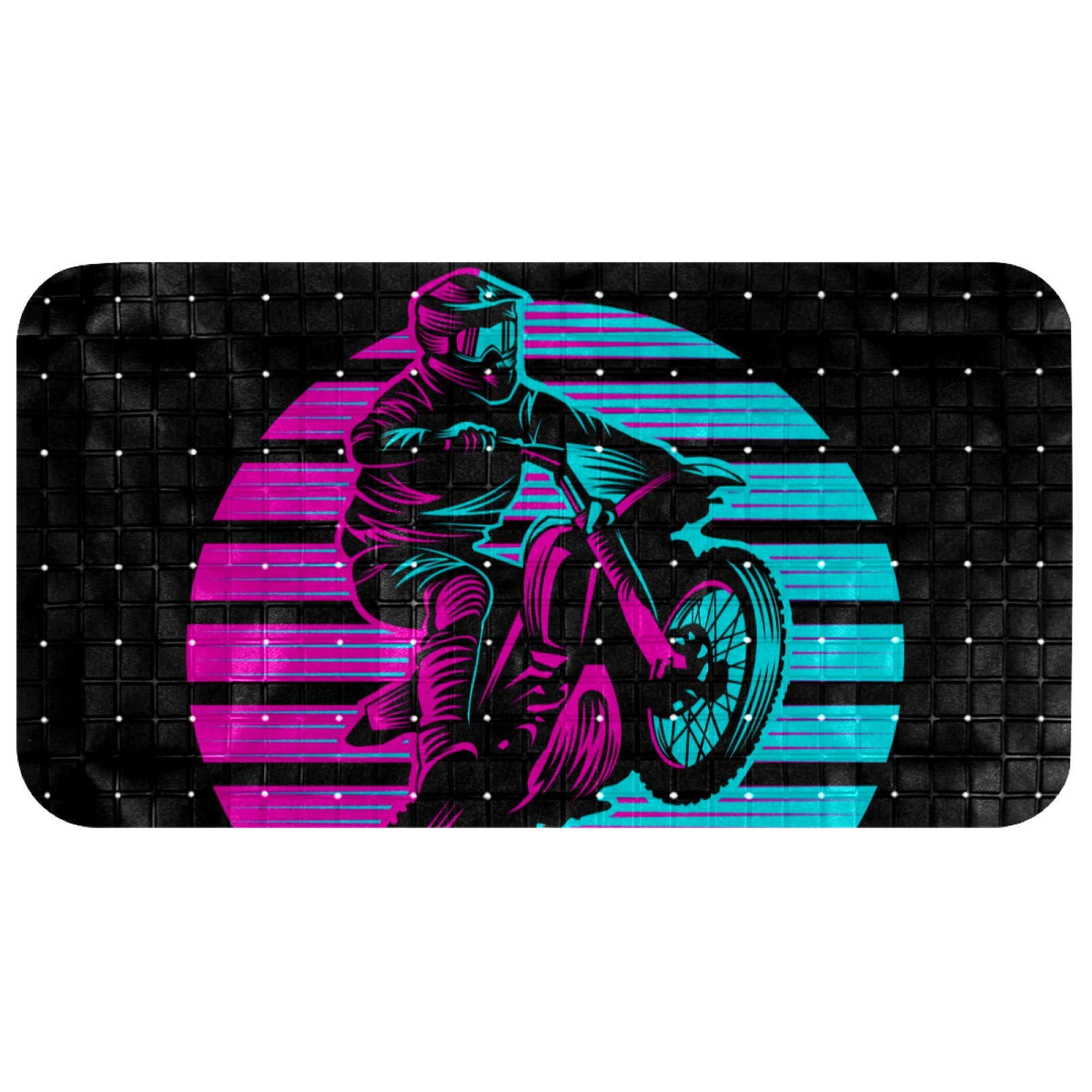 Tapis de douche massant Bennigiry 14,7x27,9 cm à séchage rapide