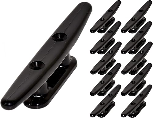 Tacos de nailon negro de 4 pulgadas de 4 pulgadas  (2, 5, 10 unidades)  Tacos de cuerda, kayak, PWC, corbatas de barco, tacos de muelle de barco