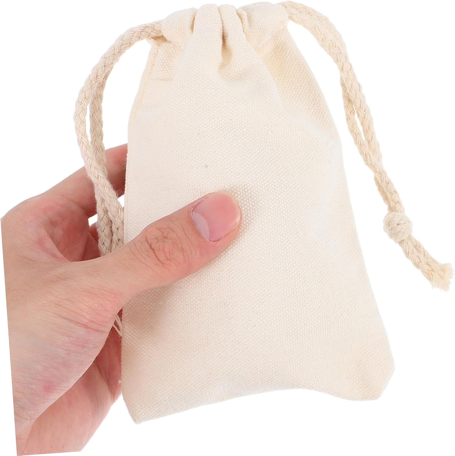 Cabilock 50pcs Small Drawstring Pouches Elegant Multi-purpose Bags for Home Storage Party Favors Wedding and Jewelry Organization