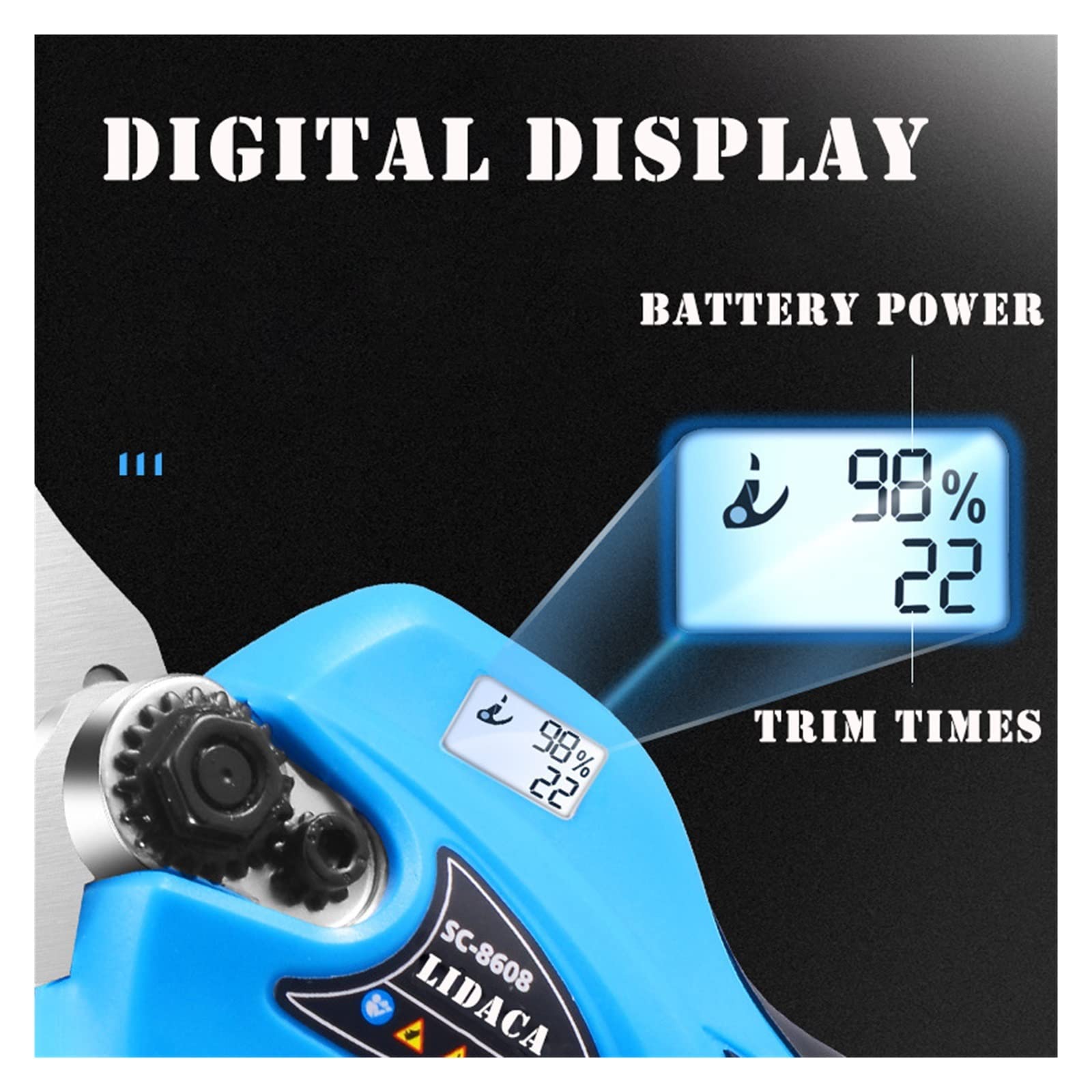 Elektryczne nożyce do przycinania, 16.8V akumulatorowe nożyce, wydajne litowo-jonowe, nożyczki do bonsai elektryczne gałęzie drzew, narzędzia ogrodnicze SC-8608(SC-8608A)