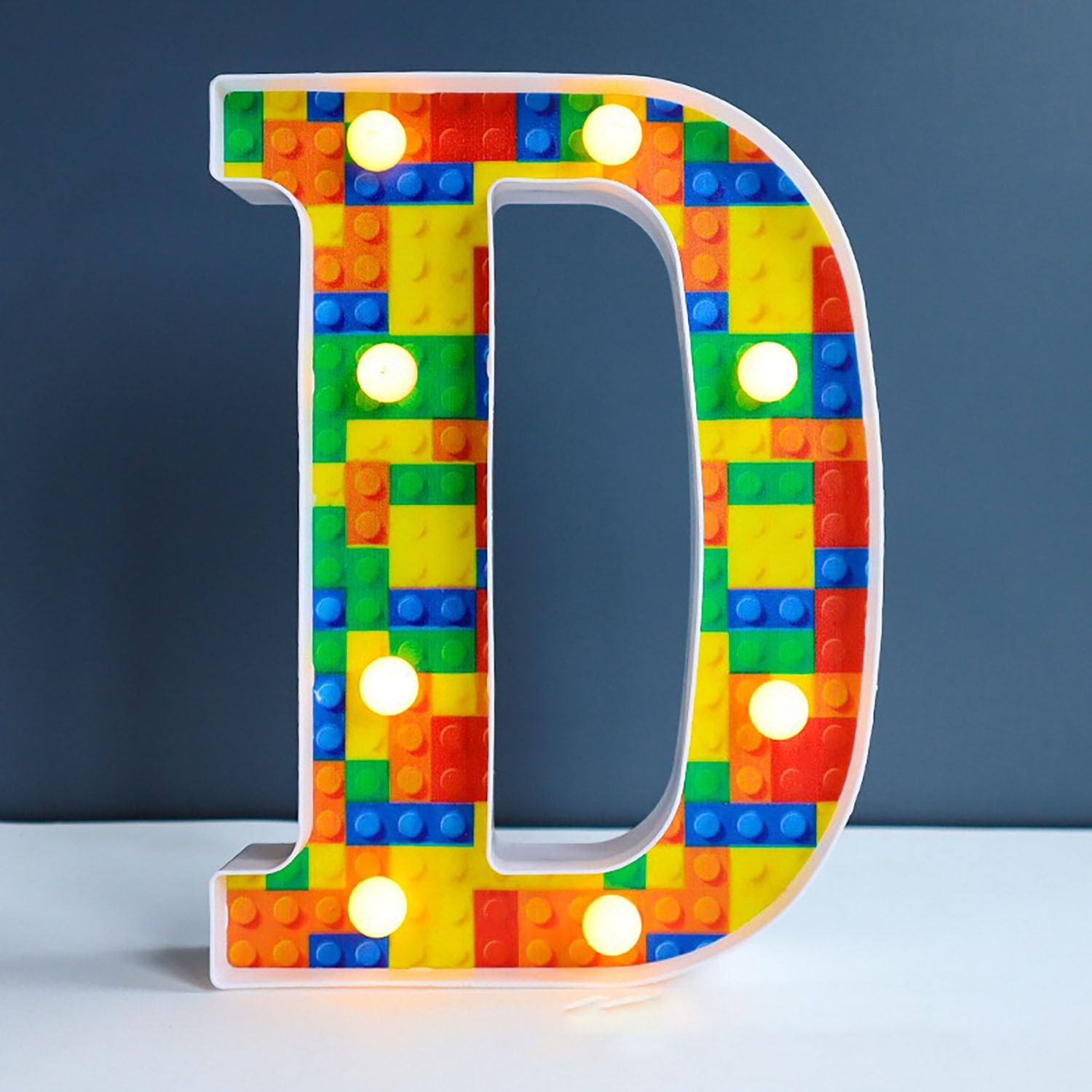 Blocks like LED Marquee Letter Lights, Light Up Letters Glitter Alphabet Letter Sign Battery Powered for Night Light Birthday Party Wedding Girls Gifts Home Bar Christmas Decoration — image 1