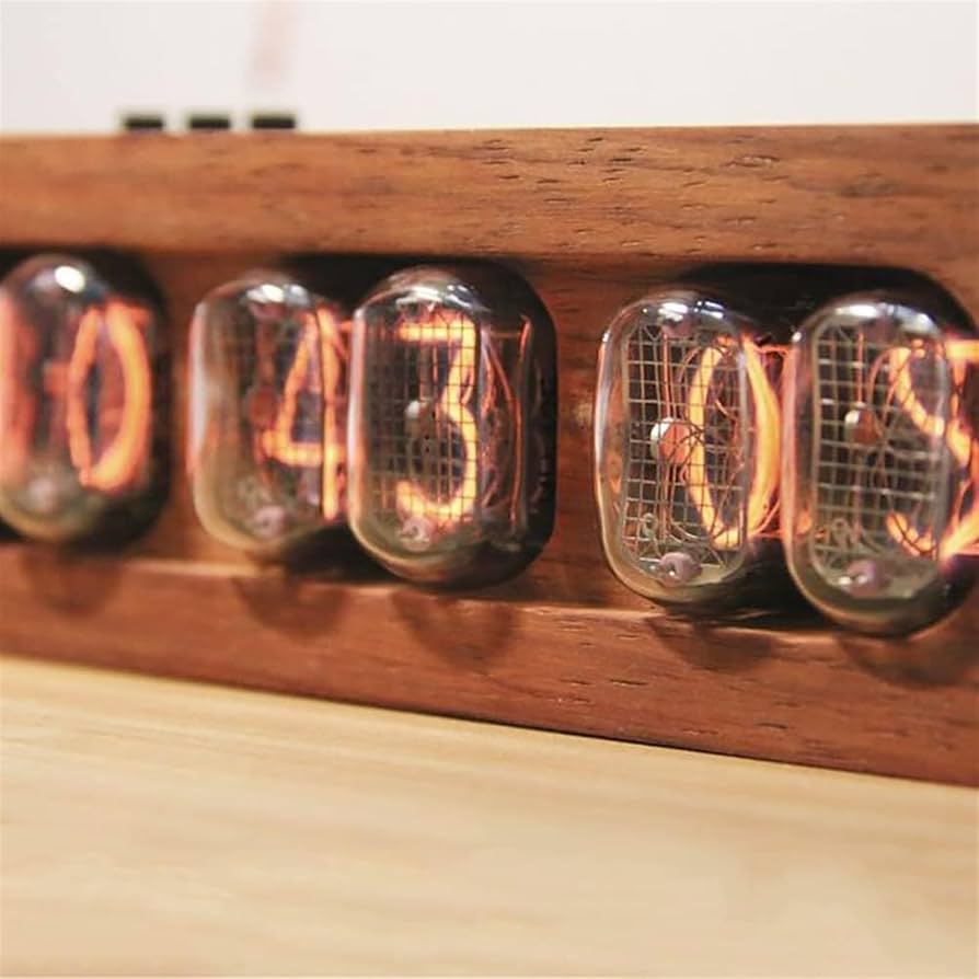 Amazon.co.jp: IN12 ニキシー管時計、ヴィンテージ 12/24 時間モード