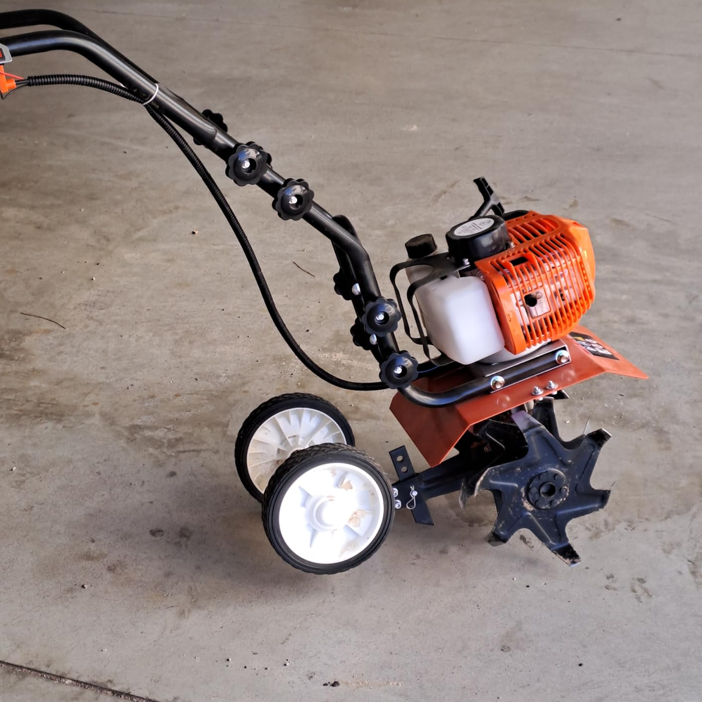 Motozappa Quebec 52cc - Motocoltivatore 2 Tempi, Larghezza Lavoro 300mm, Profondità 150mm - Foto 7