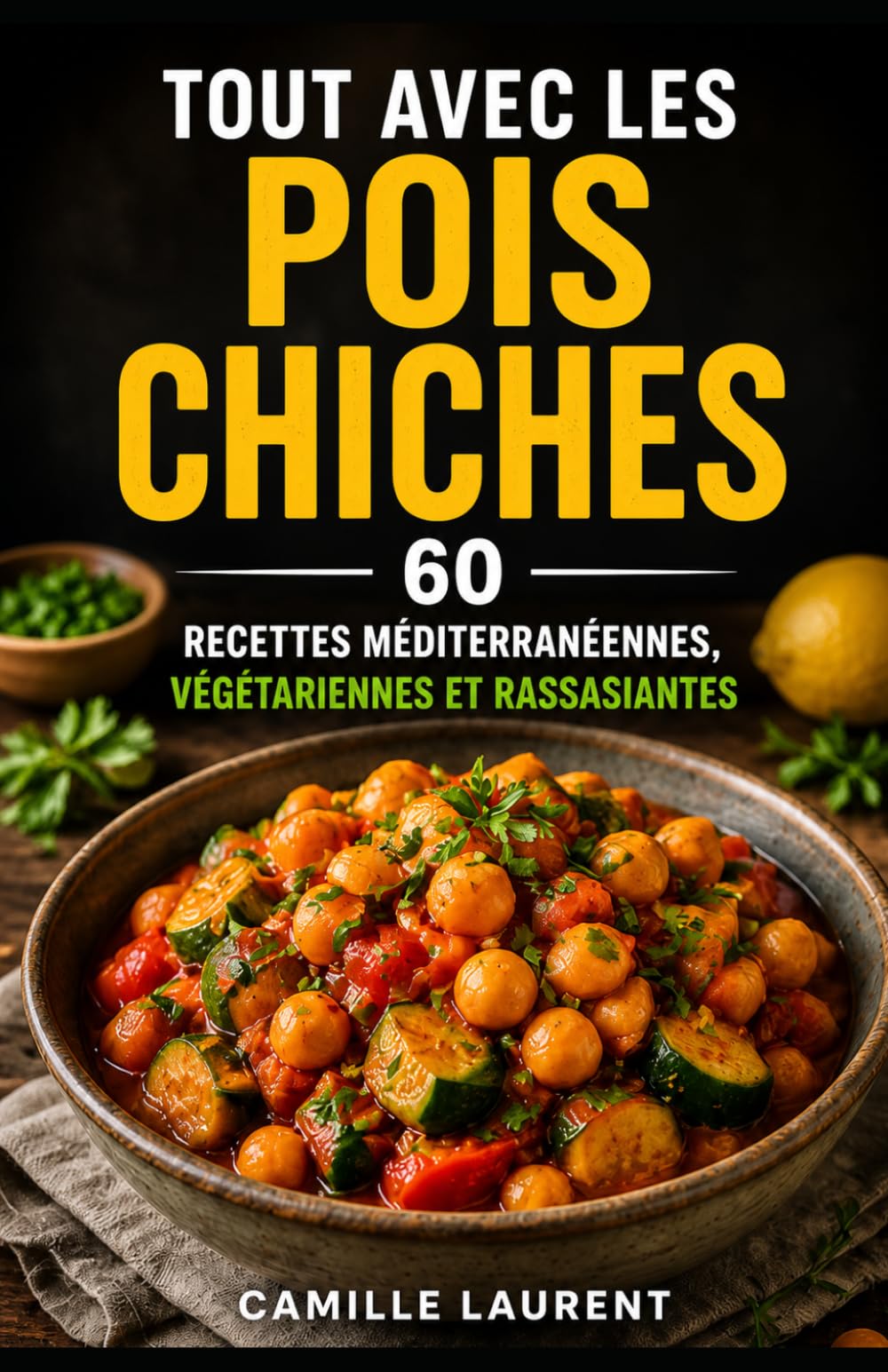 Tout avec les Pois Chiches — 60 recettes méditerranéennes végétariennes, riches en protéines et rassasiantes: Houmous, salades, bowls, plats mijotés, ... pour cuisiner les pois chiches au quotidien
