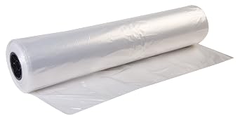 Hudson Exchange 60" x 60", 1.5 Mil, LDPE Pallet Top Protective Sheeting, Roll of 150
