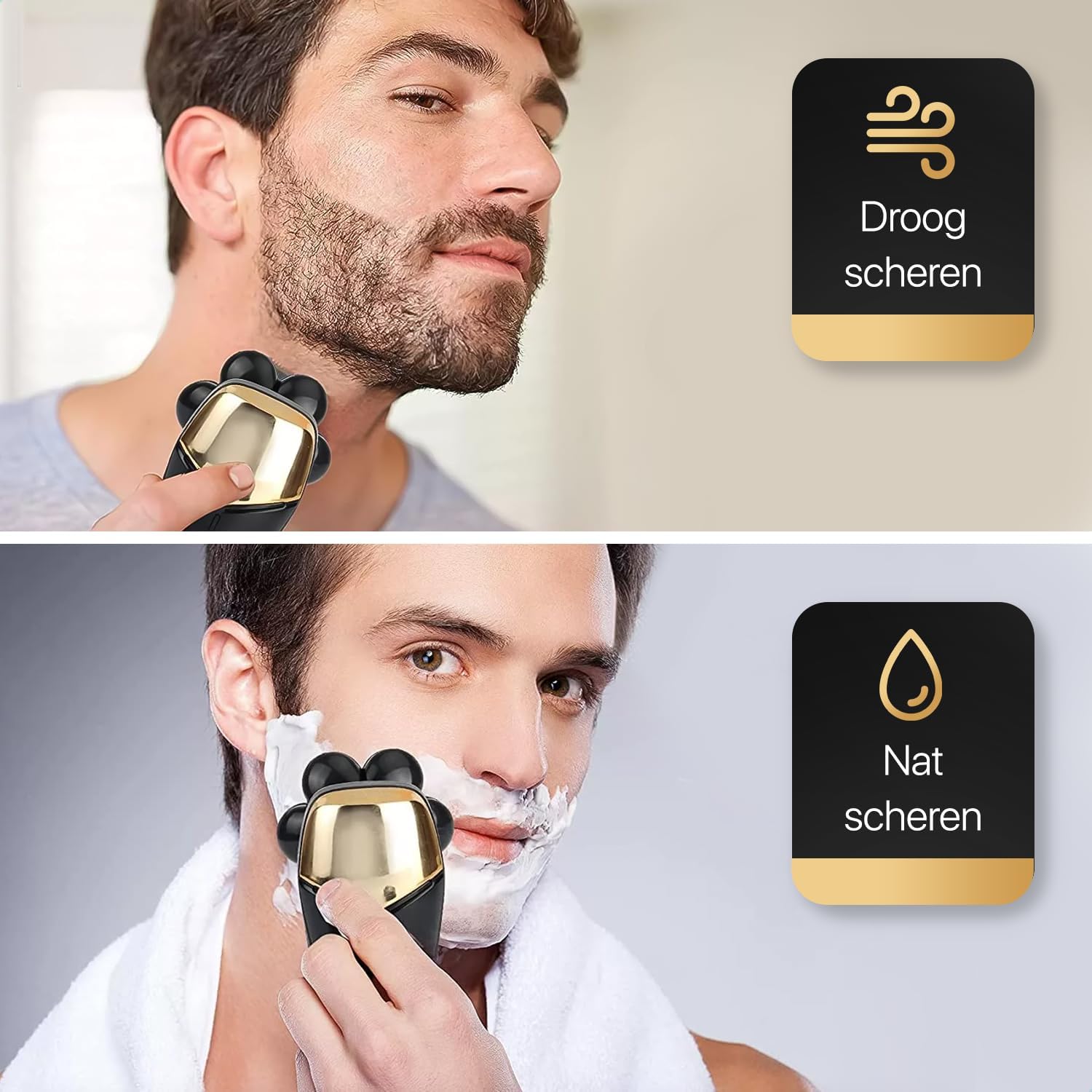 Comparison of dry shaving and wet shaving with the Wellshave shaver