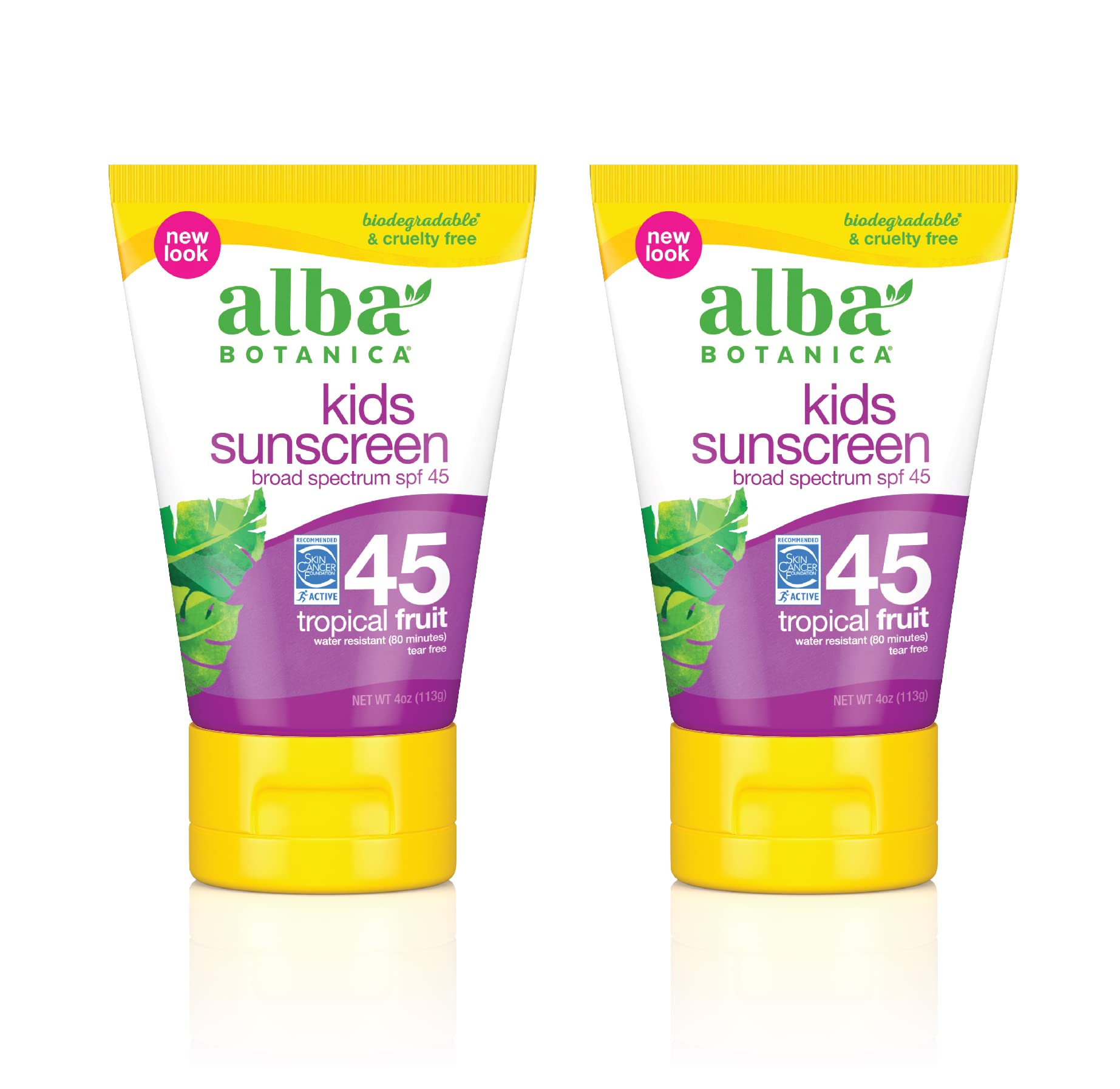 Alba Botanica Kids Sunscreen For Face And Body Tropical Fruit