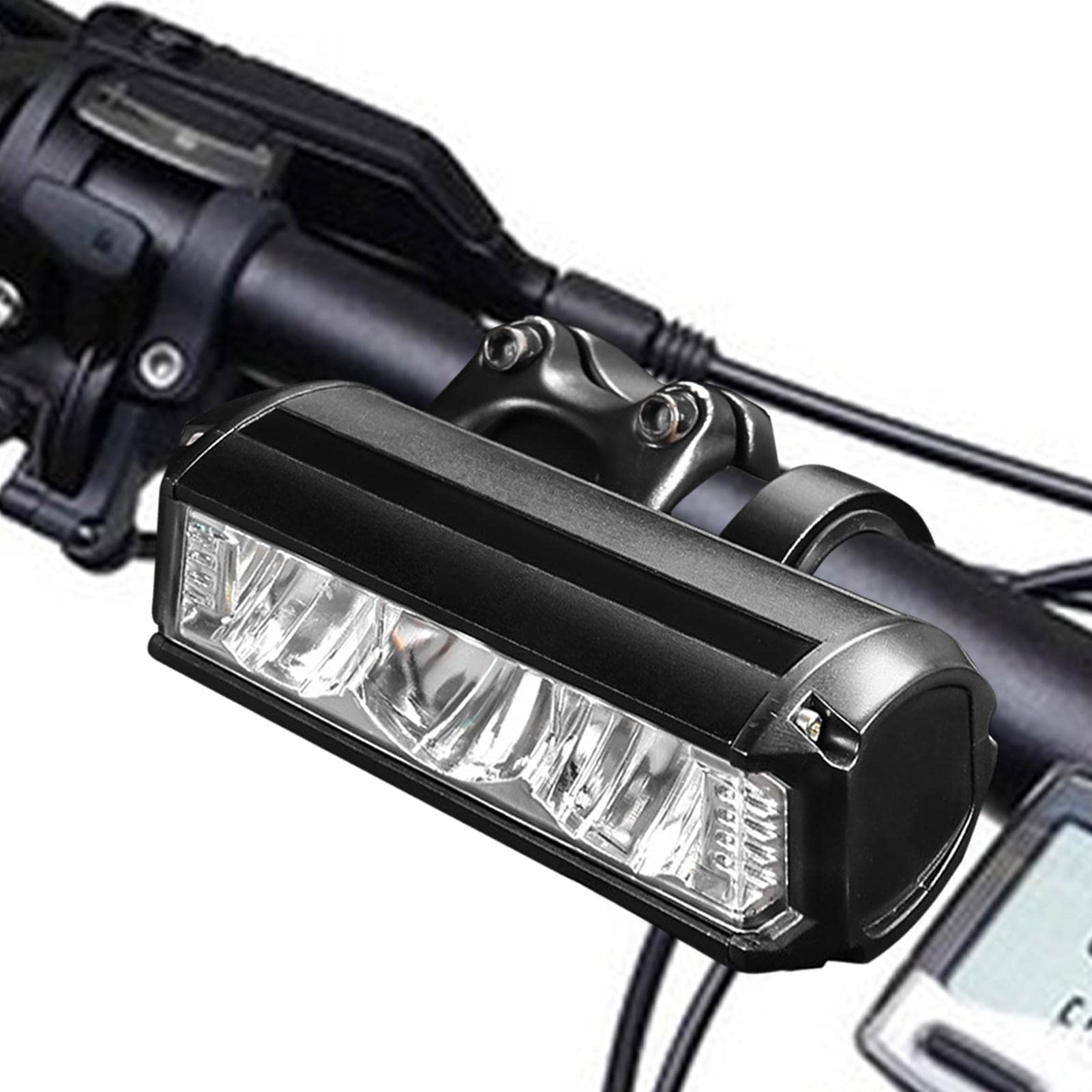 Phare Vélo Rechargeable USB 1850 Lumens - 4000 MAh - 4 Modes - IPX5 étanche - Pour VTT, Nuit, Camping, Sécurité