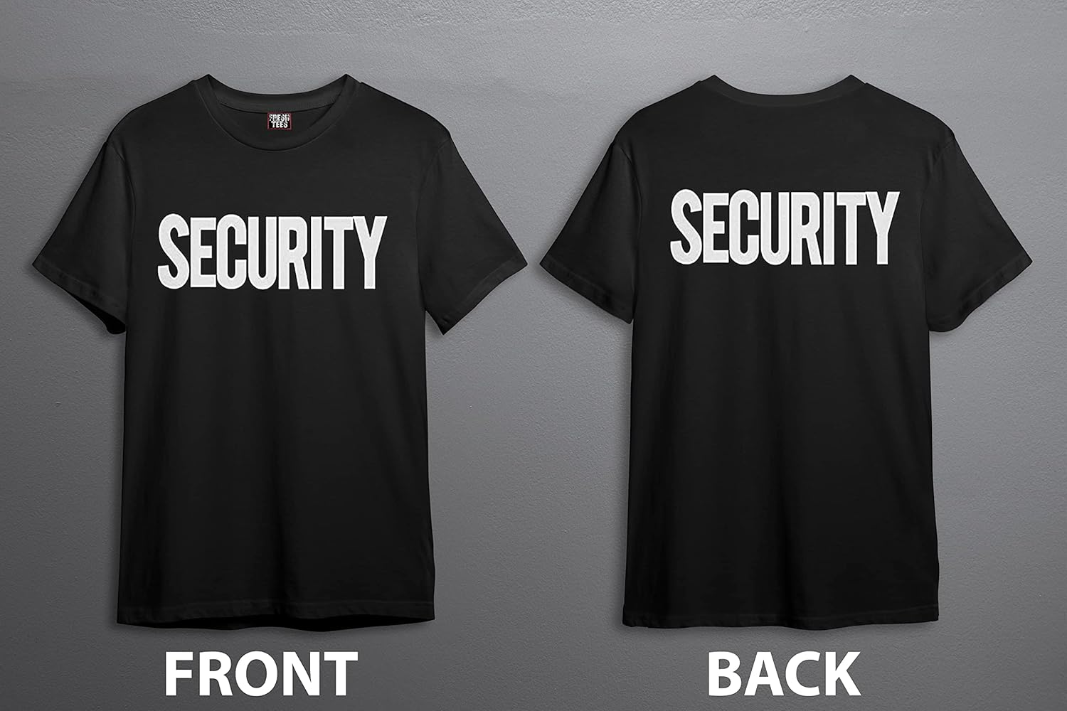 fresh tees Security Shirt 2 Sided Front Back Print | Event Safety Guard Staff Tee | Graphic T-Shirt for Men - Image 4