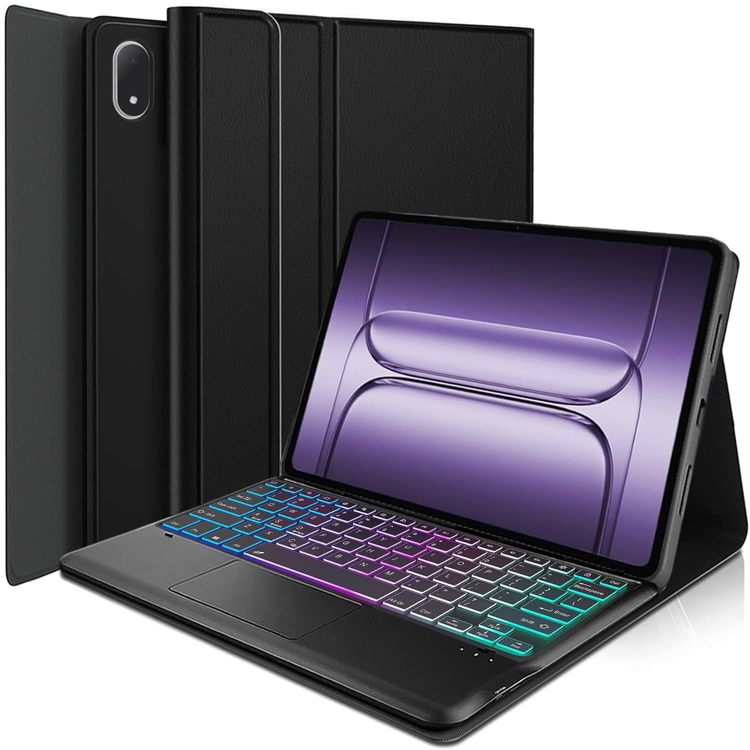 Touchpad Keyboard Case for OnePlus Pad 3 13.2" 2025 Released, 3-Zone Backlight Detachable Wireless Trackpad Keyboard with PU Premium Folio Case for 13.2 Inch OnePlus Pad 3 2025 Tablet-image-23
