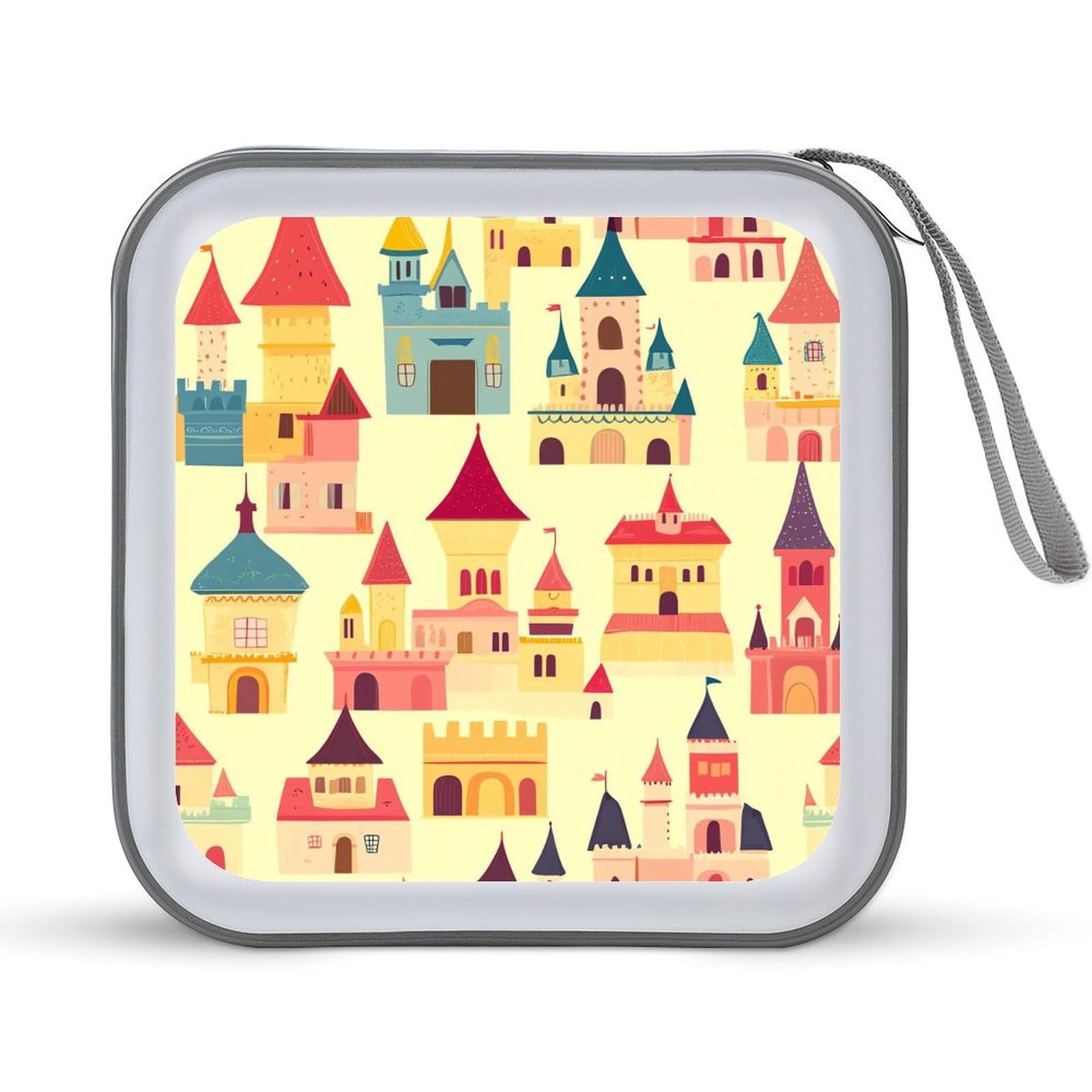Magic Kingdom Castles CD Case Plastic DVD Case Holder Wallet Disc Storage Organizer for Car Travel