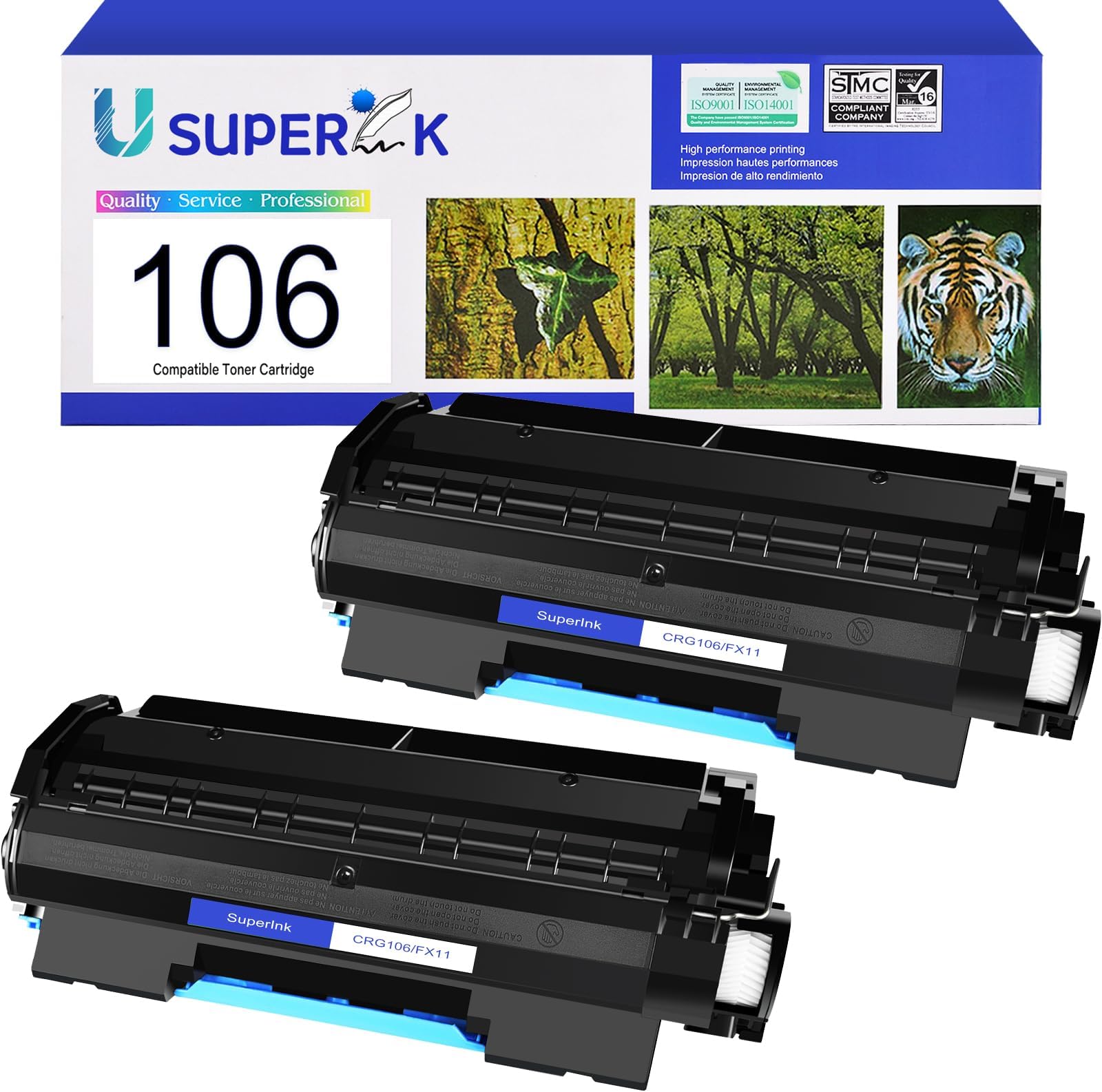 Compatible Canon 0264B001AAJ Toner Cartridge, Pack (black), 7500-page, Use In ImageCLASS MF6500 MF6530 MF6531 MF6540 MF6540rf MF6550 MF6560 MF6560cx