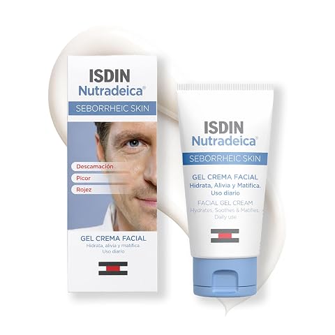 ISDIN Gel-Creme facial indicado para o tratamento do exceso de sebo, Descamación