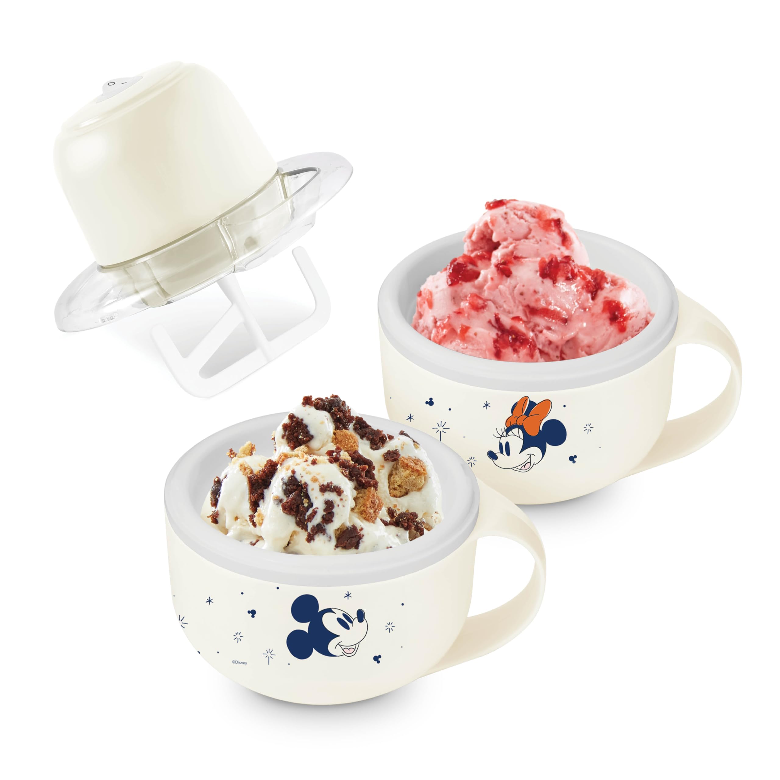 Disney Dash My Mug Ice Cream Maker Bundle - Mini Electric Ice Cream Maker - Creates Gelato Sorbet