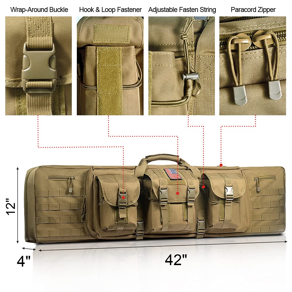 SINSEN Soft Rifle Case, Gun Bag for AK AR15 Pistol Shotgun Bullpup