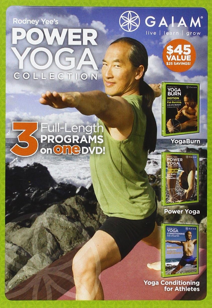 Rodney Yee Power Yoga Collection 3 workouts on 1 DVD Yoga Burn, Power Yoga: Total Body & Yoga Conditioning for Athletes - Region 0 DVD