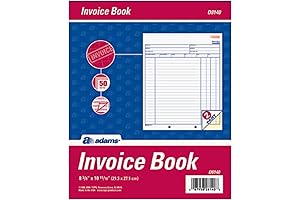 Adams Invoice Book: Carbonless, Efficient Invoice Recording