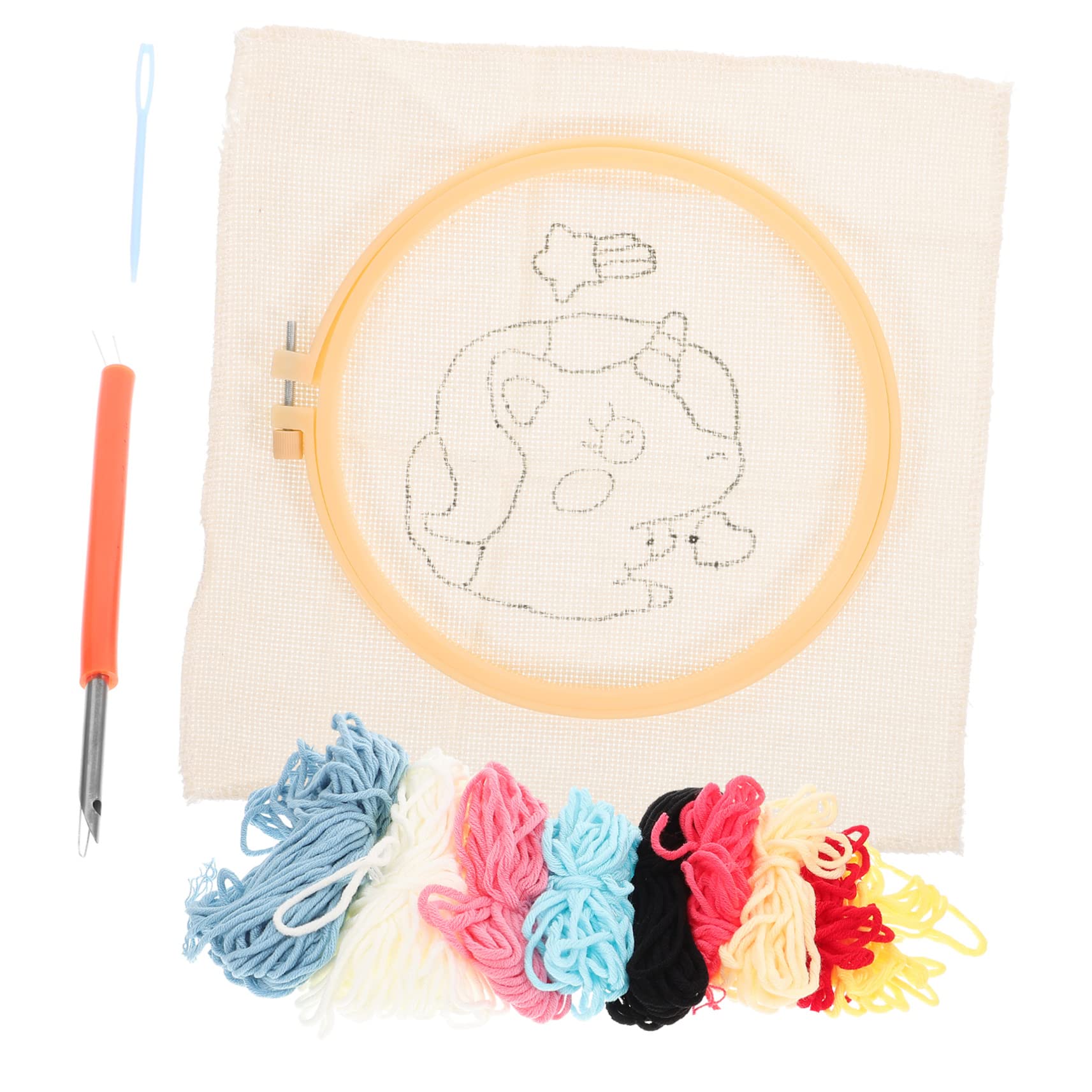 Lurrose 3juegos Kit De Bordado Para Principiantes Conjunto De y Accesorios Para Manualidades Diy y Creativos