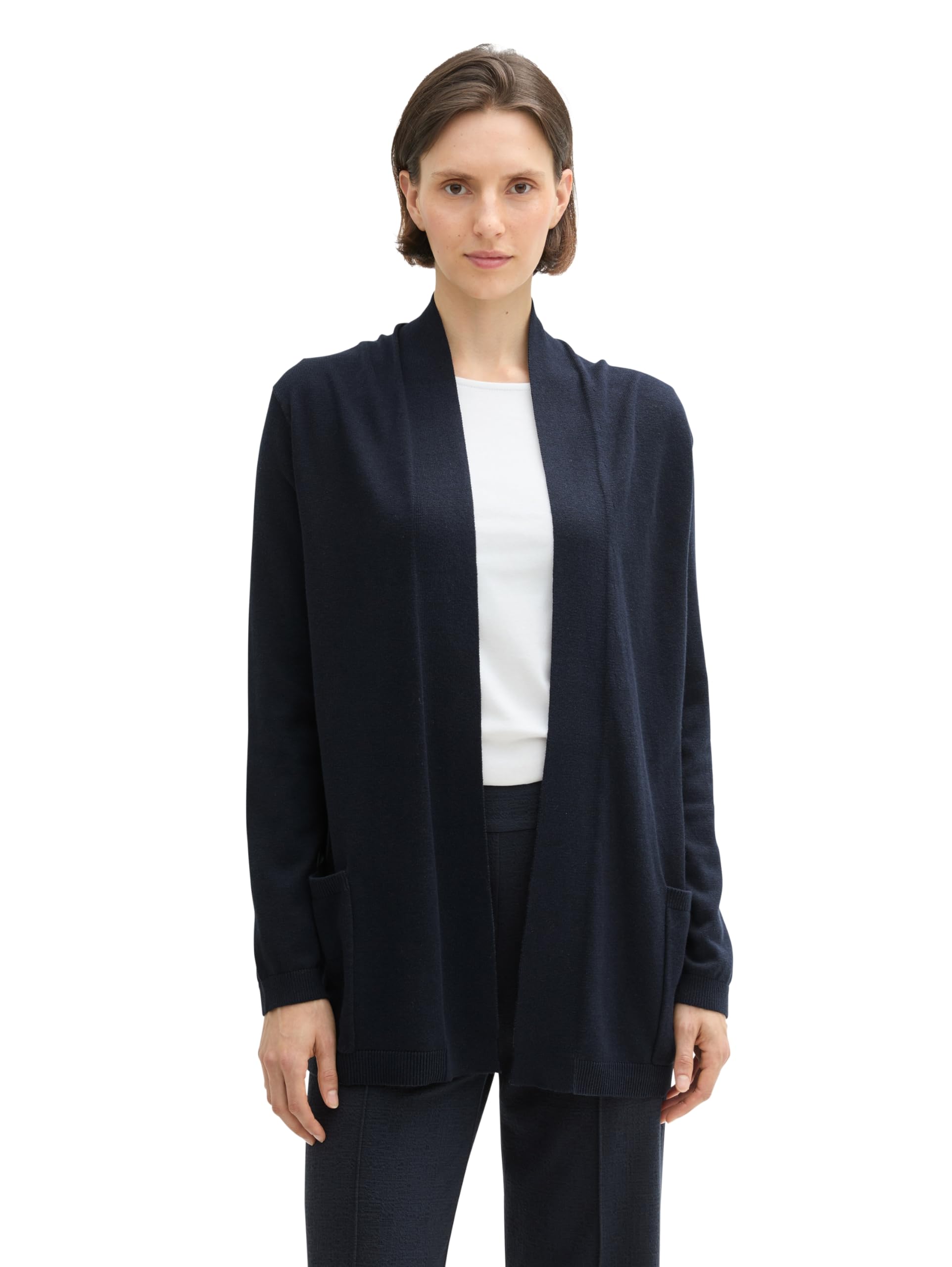 Tom Tailor Damen 1042975 Basic Cardigan Strickjacke