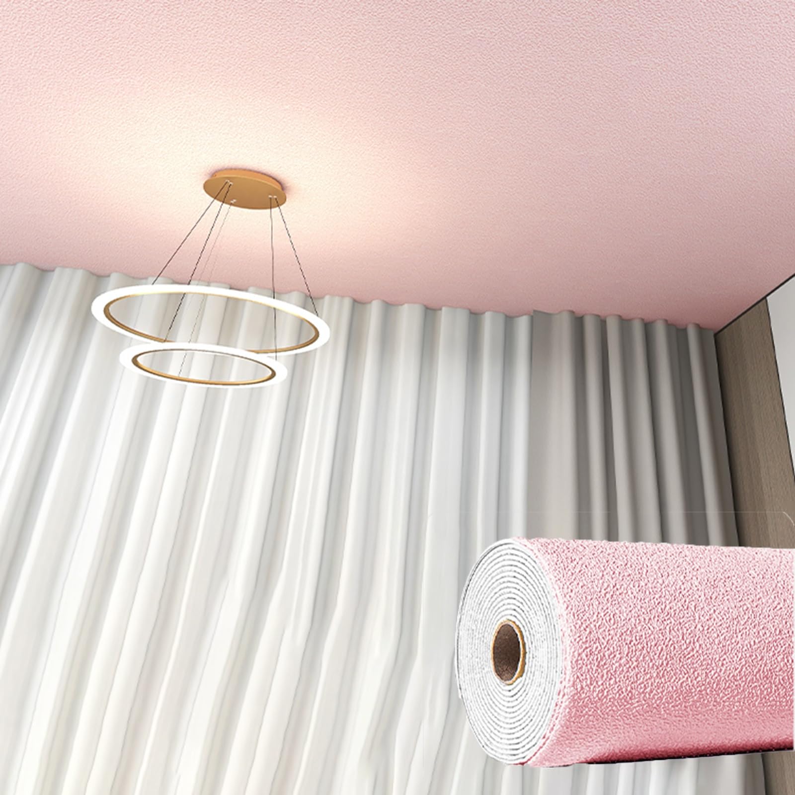 Ceiling tiles, suspended ceiling tiles Ceiling til Samoprzylepne, wodoodporne płytki ścienne i sufitowe z PVC 3D, szerokość 50 cm, różne rozmiary(L 20M)