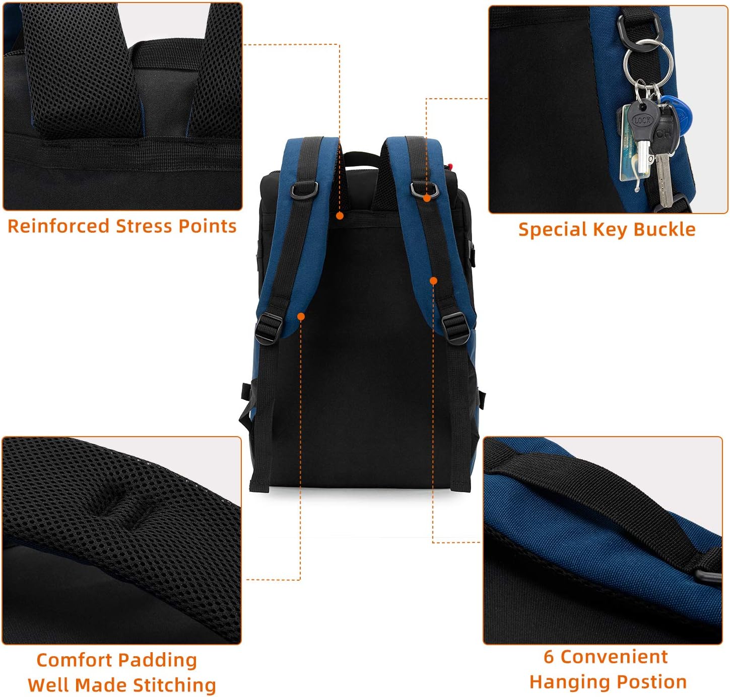 Super Brands KINGSLONG Laptop Outdoor Backpack College Casual Hiking Daypack for Men Women