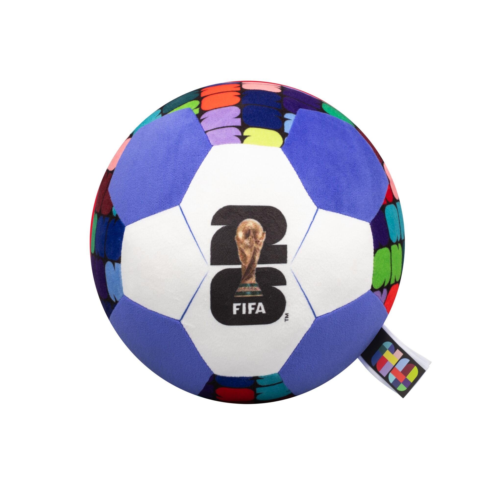 FIFA® 9-Inch Purple Plush Football - Soft, Collectible World Cup™ Plush Toy - Official FIFA® Pattern - Ages 3+