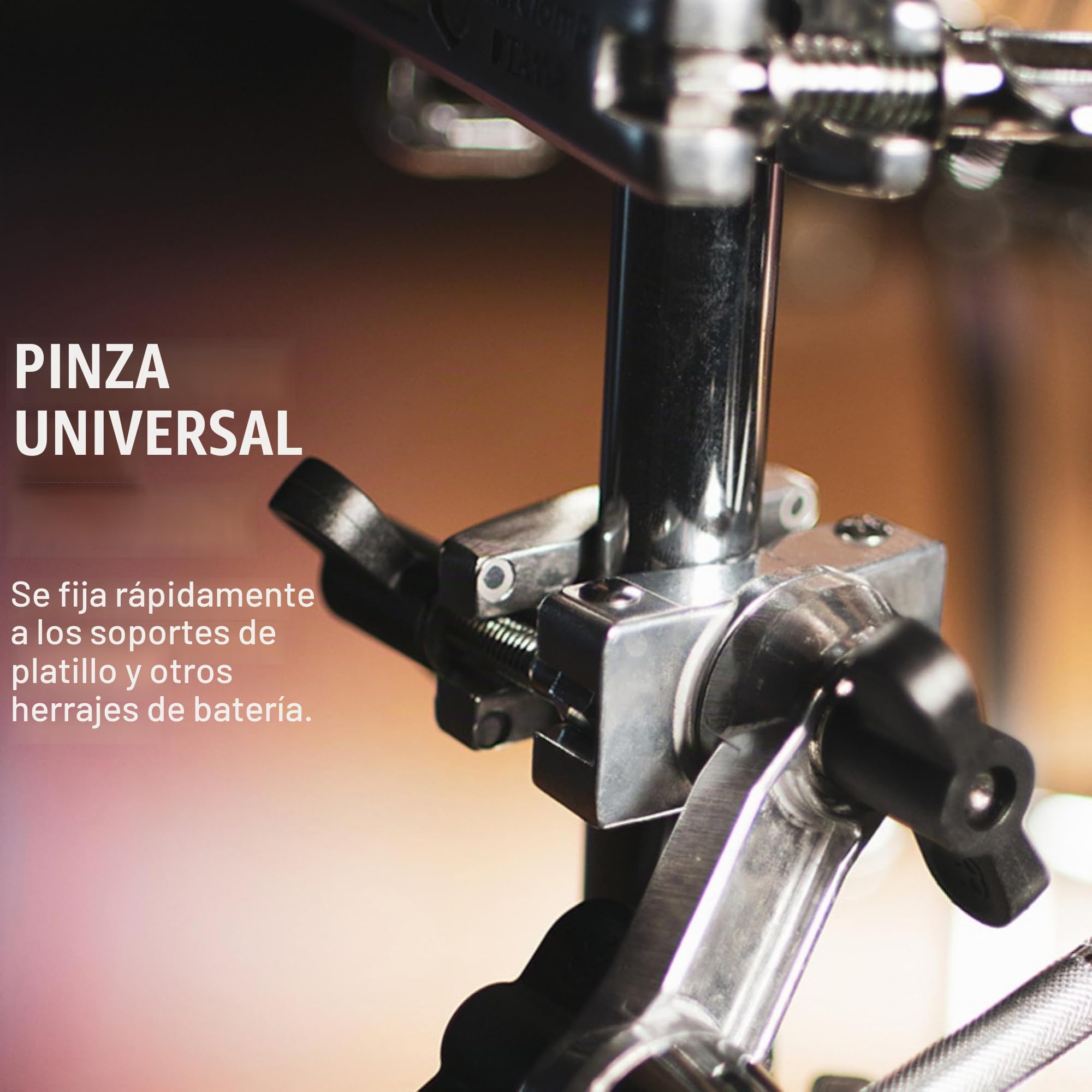 Meinl Cymbals MXH x-hat auxiliar Hi brazo, soporte de platillos con tensión ajustable, altura y ángulo