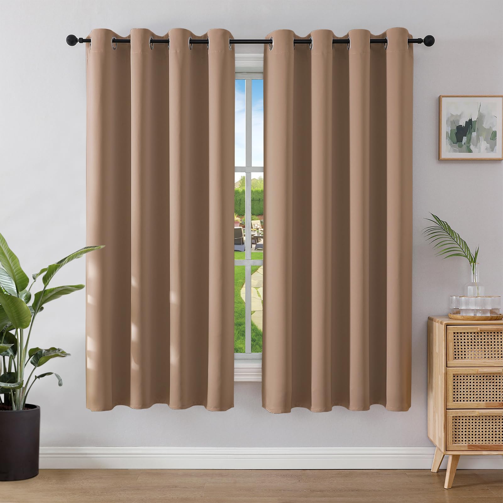 Joydeco Blackout Curtains for Bedroom 46 x 72 Inch