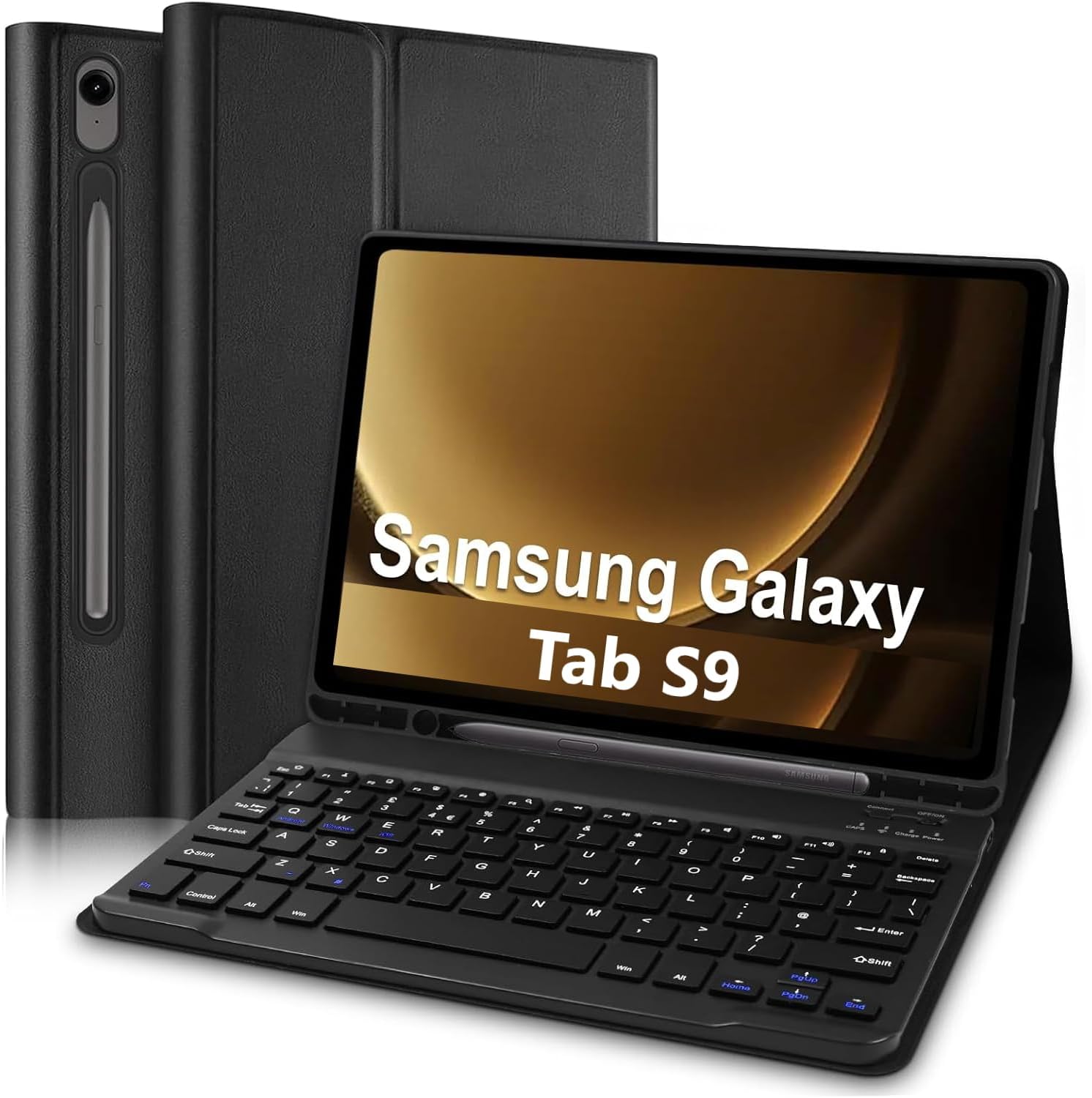 S9 Keyboard Case for Galaxy Tab S9 11" 2023, Detachable Wireless Keyboard, Protective Cover (Galaxy S9 (11inch))