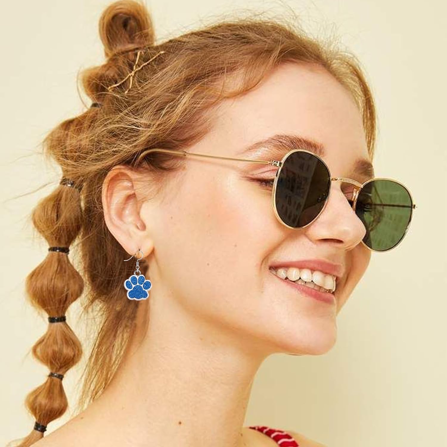 Cute Cat Dog Paw Style Dangle Drop Earrings Lovely Cat Dogs Footprint Fashion Earrings Charm Animal Feet Claw Jewelry for Women Pet Enthusiasts - Image 2