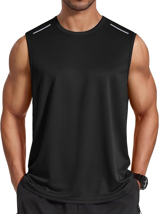 COOFANDY Men's Sleeveless Shirt Quick Dry Workout Tank Top Gym Muscle T Shirts Sport Athletic Tanks Moisture Wicking