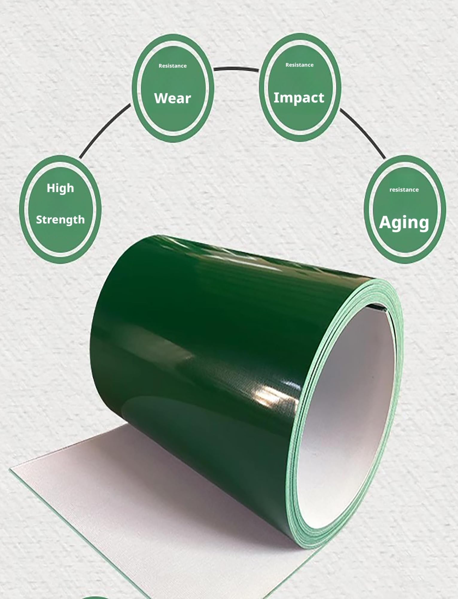 Industrielles Förderband für effiziente kommerzielle Produktion, langlebiges PVC-Material für reibungslose Übertragung
