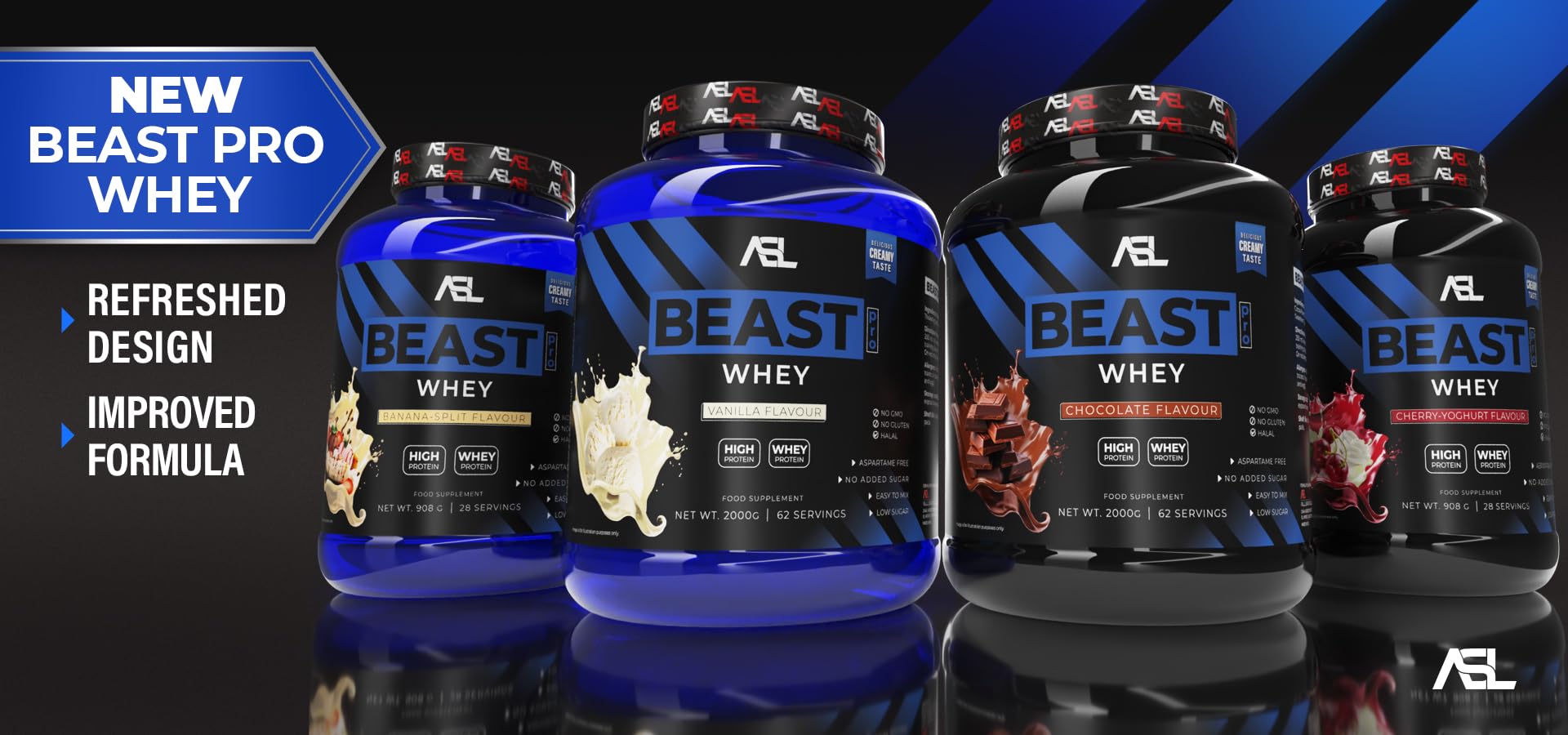 All sports lab Beast Pro Whey Cookie/Cream 2 kg