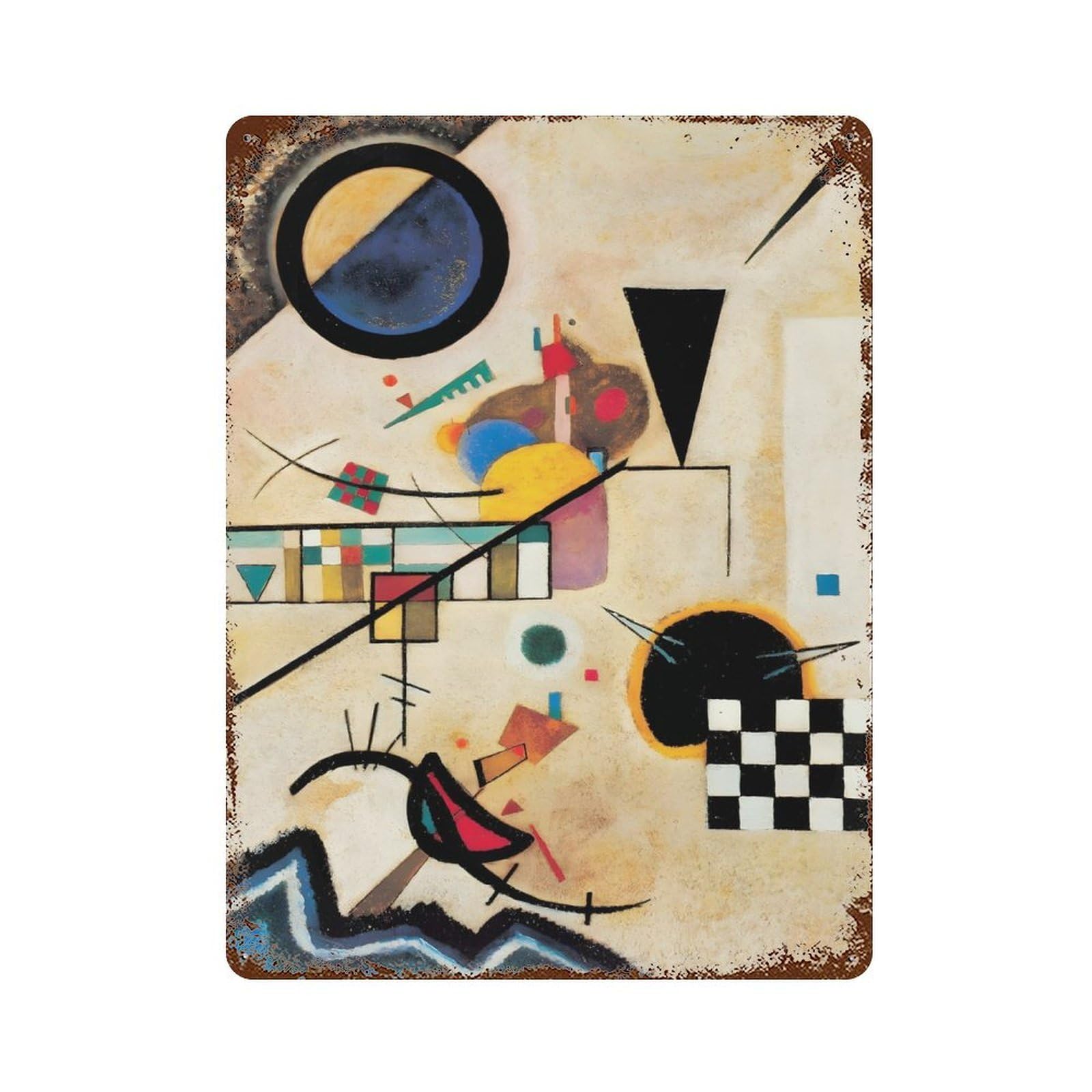 xiaoxiaoshen Wassily Kandinsky (12) Wall Decor Art Metal Tin Poster Modern Home Decor Art Home Bar Shop Decorations Vintage Sign 40x30cm