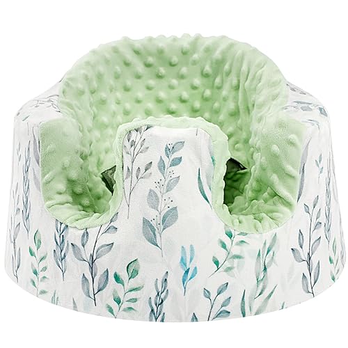 DILIMI Minky - Funda de asiento extraíble, ultra suave, cómoda, cálida, para bebé niña y niño, hoja verde