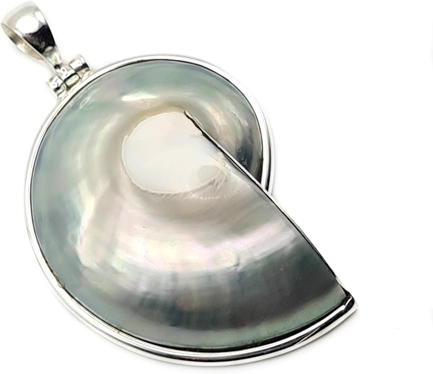 Natural Mother of Pearl 925 Sterling Silver Pendant Hand Polished Pearly Mother of Pearl Pendant Women Jewelry SD008 - Image 6