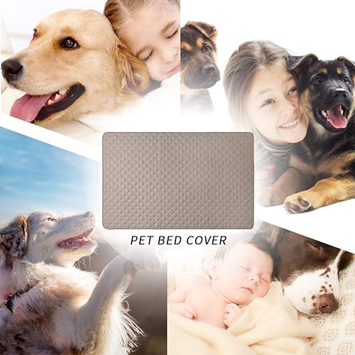 Miniatura 3 de Mantas para proteger el sofá, fundas impermeables para cama de perro, manta protectora de muebles para mascotas (beige + arena, 68 x 82 pulgadas)