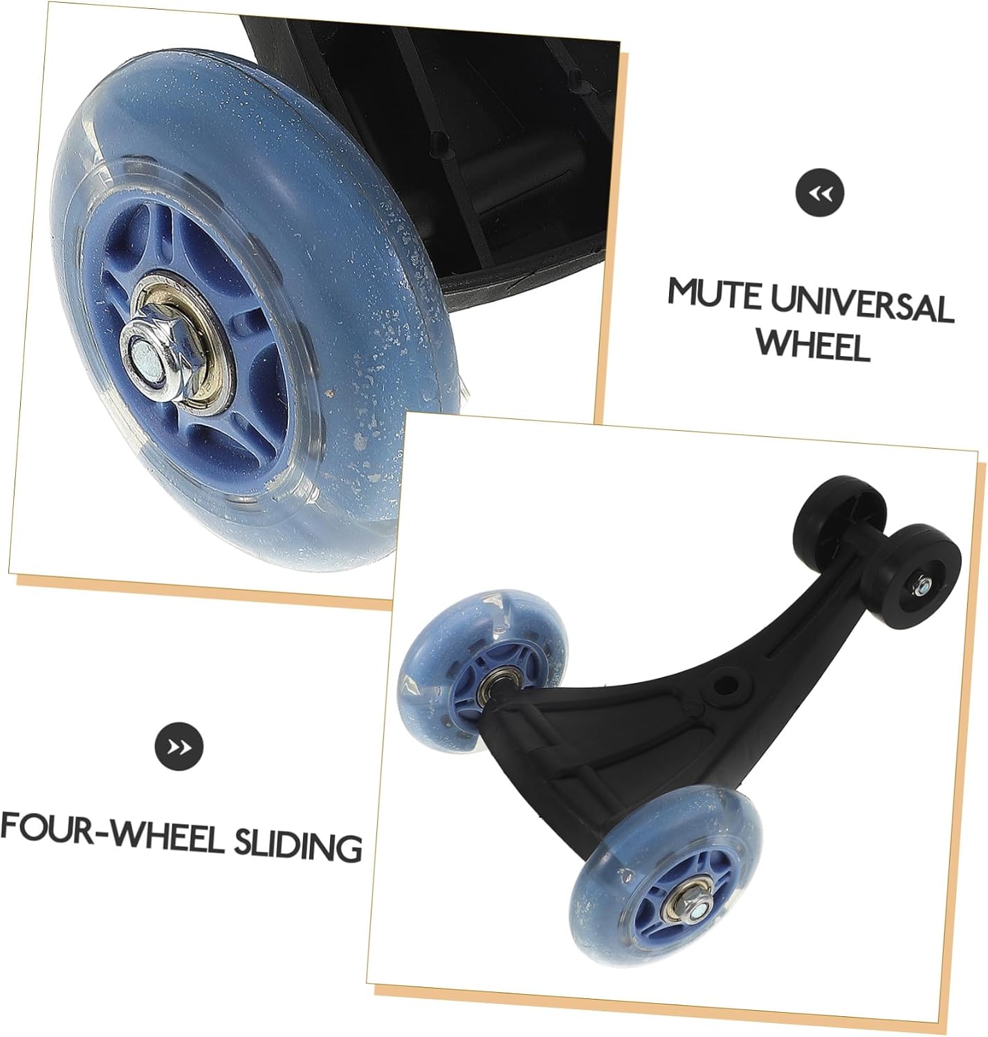 SUPVOX Wiggle Car Wheel Replacement Universal Plastic Toy Wheel Accessory for Kids Push Cart Easy Install Ride-on Part for Daily Practice Skateboard Scooter Use image 3