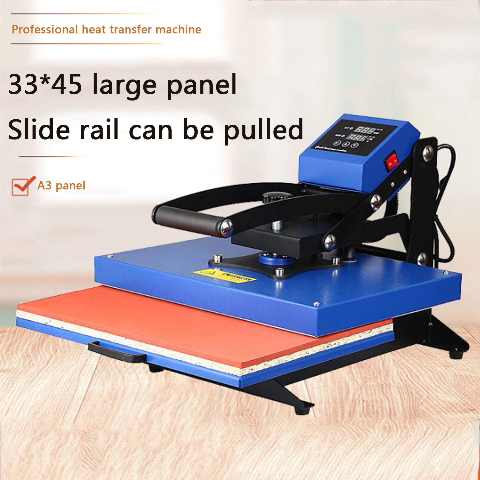 Máquina de Prensa de Calor Prensa de Calor 30x38 Cm Máquina de Transferencia de Calor con Giratorio de 360° y Fácil de Usar para Camiseta/Taza/Gorra, Aplicación Amplia