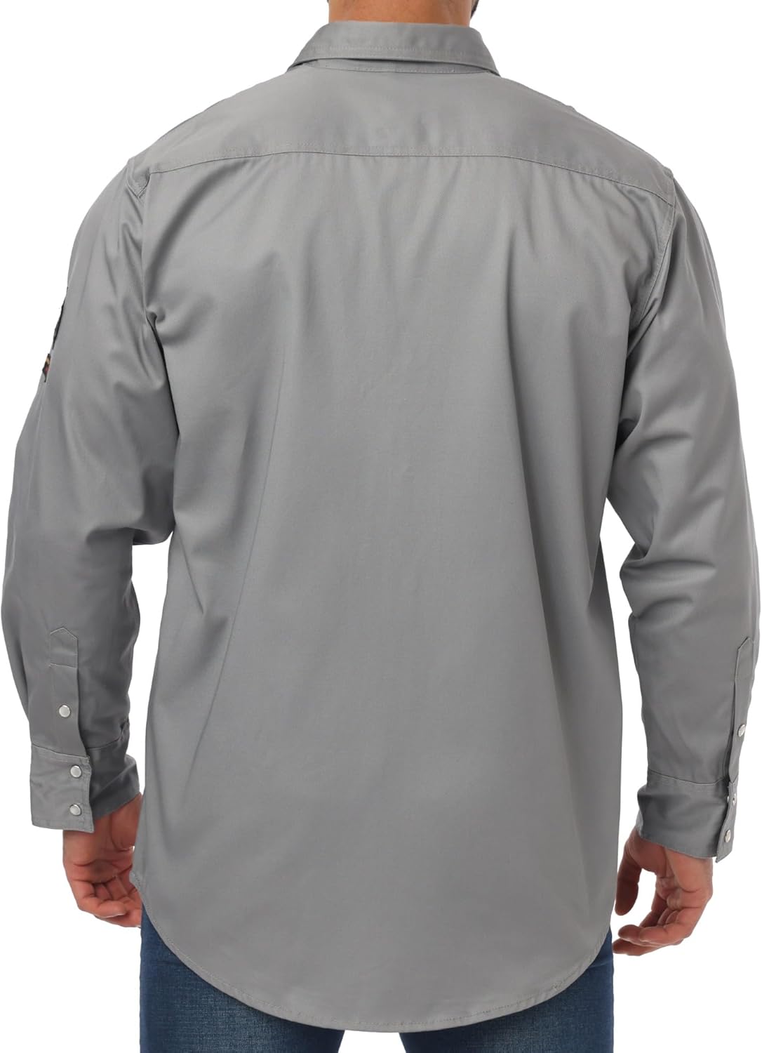 JKSafety 7oz FR Shirts for Men Women ARC 2 Fire Resistant Welding Shirts FRC Long Sleeve Safety Workwear - Image 2