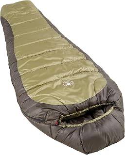 Coleman North Rim 0°F Big & Tall Mummy Sleeping Bag - Cold Weather Camping Sack with No-Snag Zipper & Adjustable Hood
