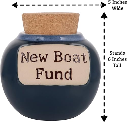 Miniatura 4 de Cottage Creek New Boat Fund Alcancía, accesorios para barco, regalos para barco, regalos para barcos