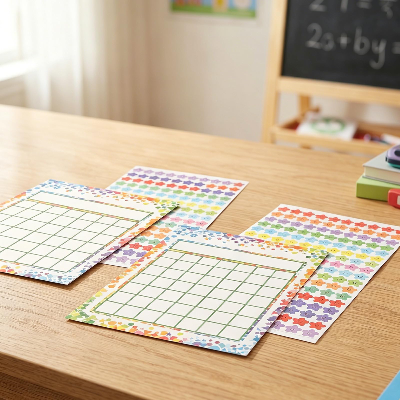 4 Sets Motivierende Aufkleber aus Selbstklebendem Papier für Grundschule und Klassenzimmer Weiß Dekorativ und Einzigartig für Lehrer und Unterrichtsförderung