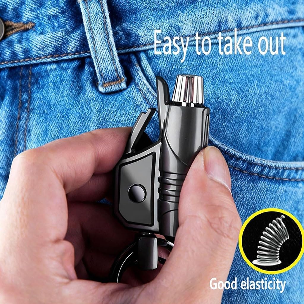 Multi-Functional Keychain Lighter, Kerosene Match Lighter with Bottle Opener and Waterproof(2pack Gold)