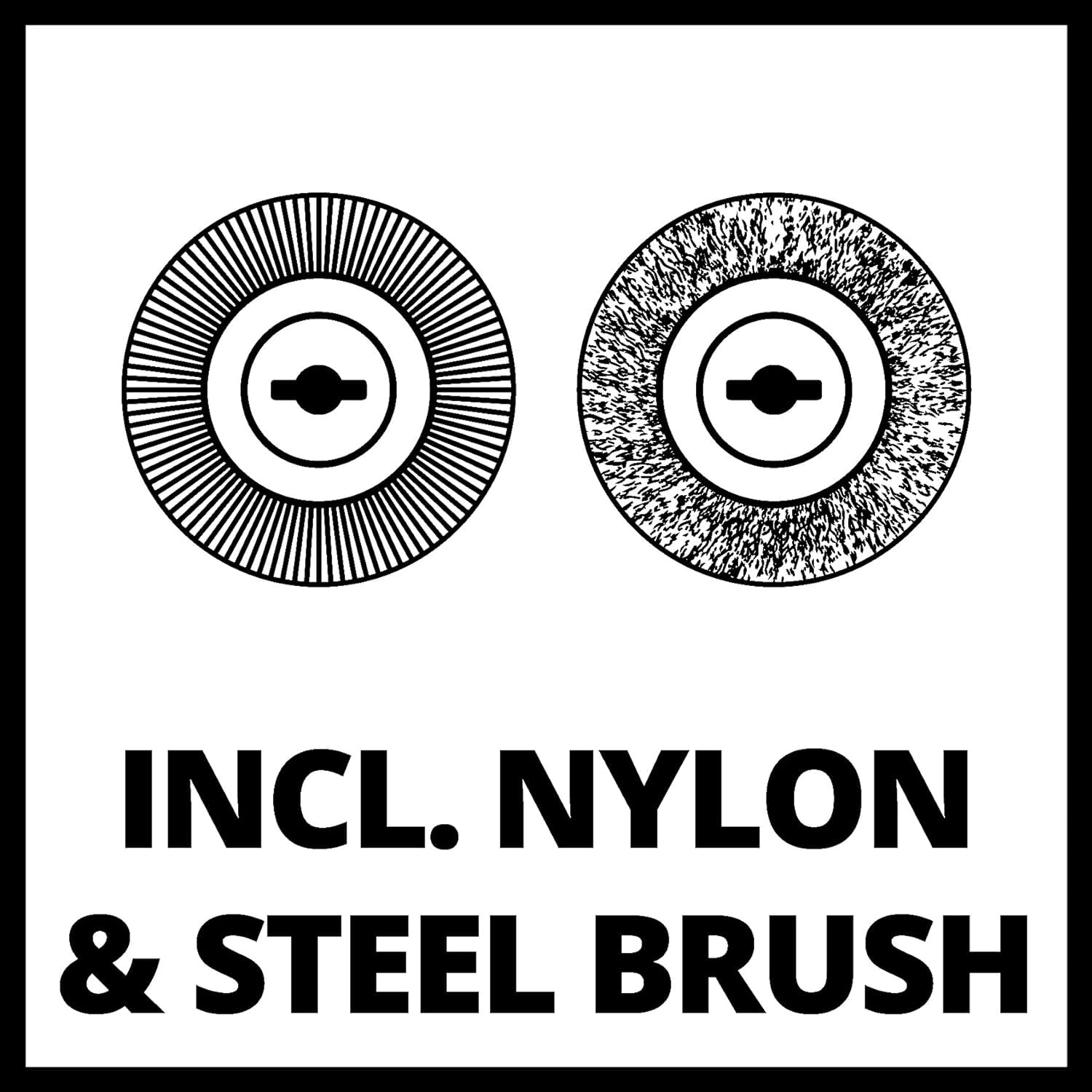Einhell Nettoyeur de Joints électrique GC-EG 1410 (Roulette de Guidage, Double Interrupteur de sécurité) avec 1 Brosse en Acier et 1 Brosse en Nylon