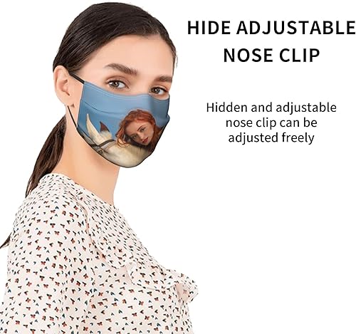 Miniatura 6 de Máscara facial personalizada con filtros de carbono, máscaras personalizadas con clip para la nariz, añade tu foto personalizada, texto, máscaras