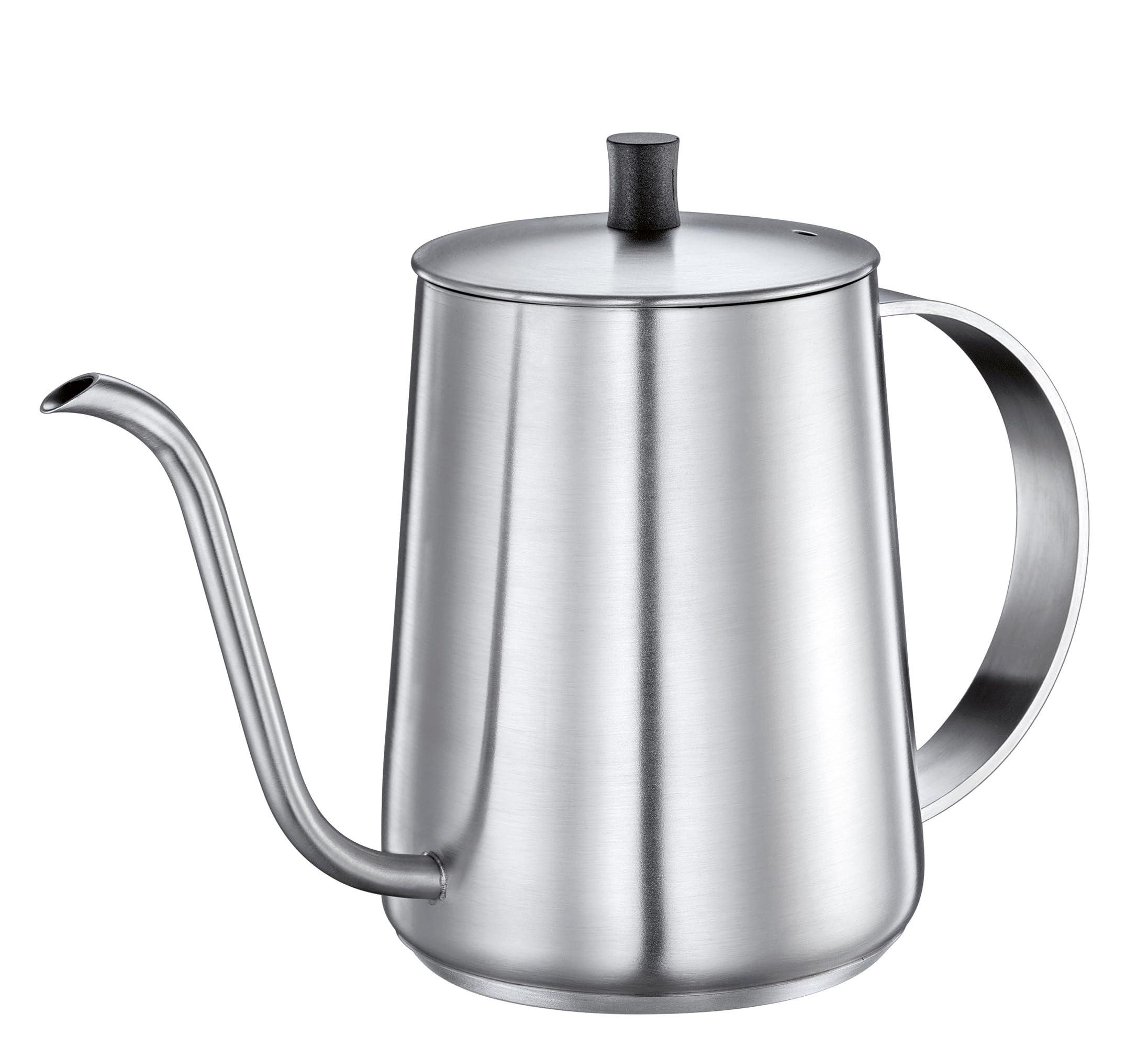 cilio Handbrüh-Wasserkessel ADRIA, Schwanenhals, Induktionsgeeignet | Gooseneck-Kanne, für Kaffee und Tee, präziser Wasserstrahl, Kapselboden Ø 9 cm, max. Kochfüllmenge 650 ml