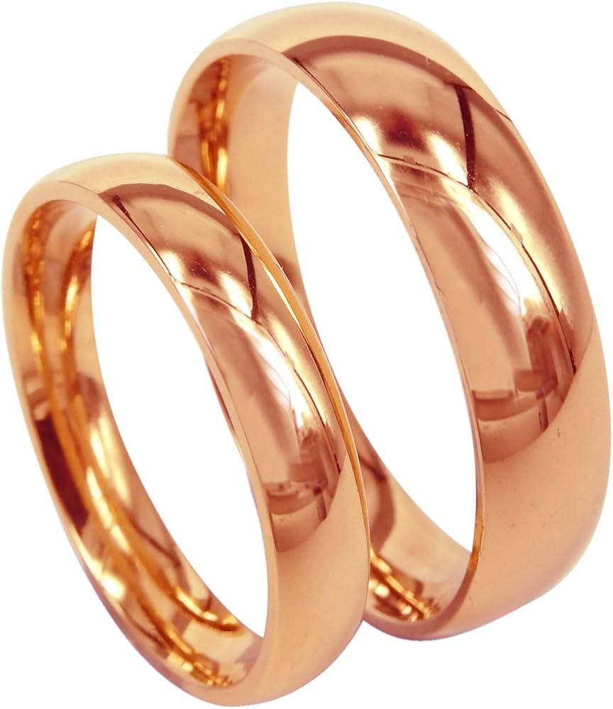 Anello Donna In Titanio Con Zirconi – Larghezza 2 Mm, Colori Argento E Oro Rosa, Fidanzamento E Matrimonio - 4