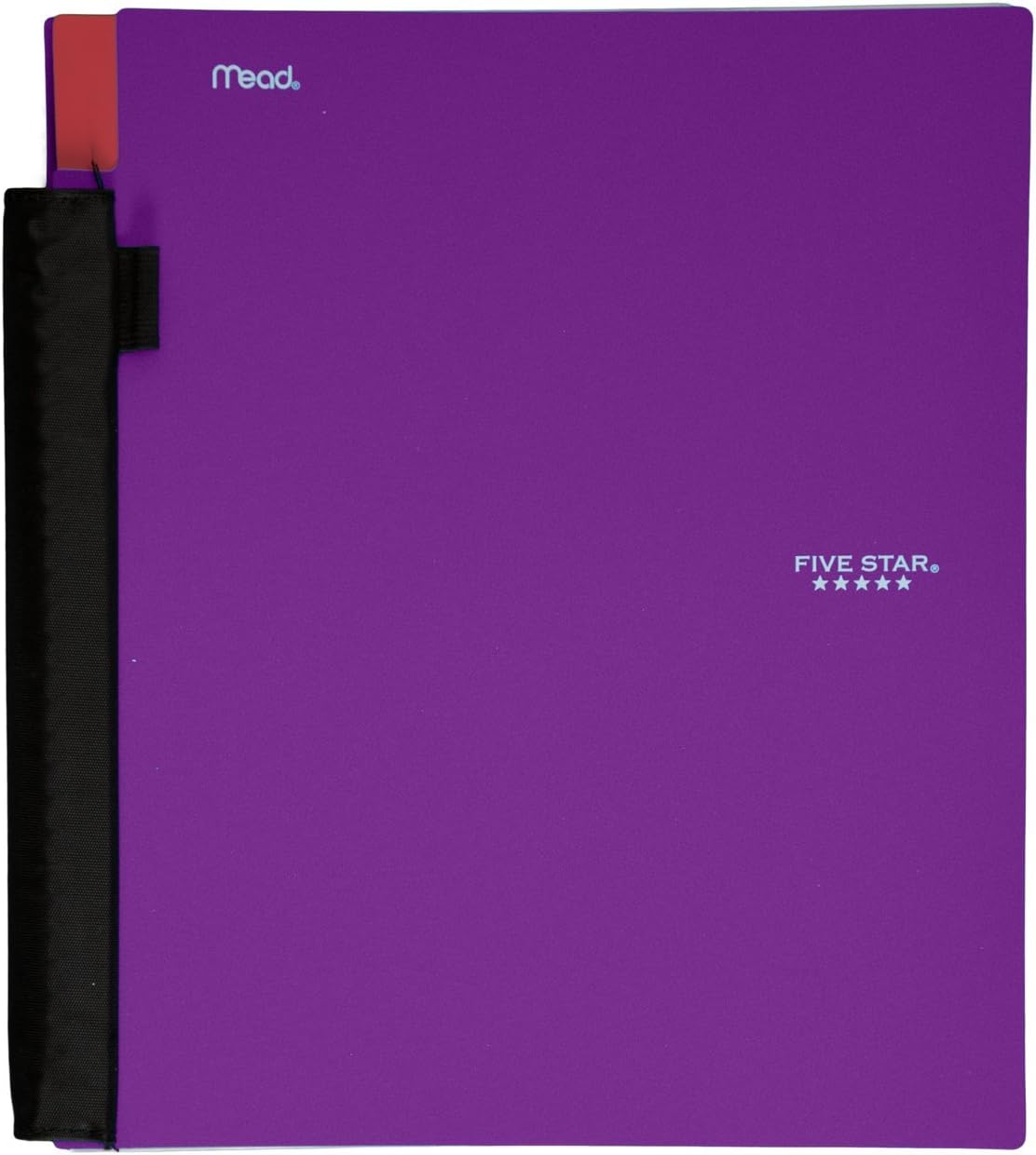 Five Star Advance Spiral Notebook, 1-Subject, 100 College-Ruled Sheets, 11 x 8.5 Inch Sheet Size, Purple (72879)